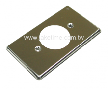 不鏽鋼白鐵 牆壁插座蓋板(單孔,15Amp插座適用)